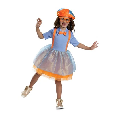 Disfraz clásico de vestido Blippi para niño pequeño Foto 1 de 4