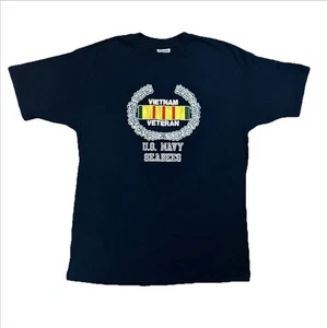 T-shirt vintage anni 80 veterano guerra del Vietnam US Navy - Foto 1 di 5