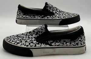 Airwalk Womens Slip On Skate Shoes Skulls And Rhinestone Canvas Womens 6.5 Skate - Picture 1 of 8