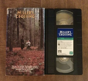Miller's Crossing 1991 VHS The Coen Brothers Bros MILLERS Crime Cult Joel Ethan - Imagen 1 de 7