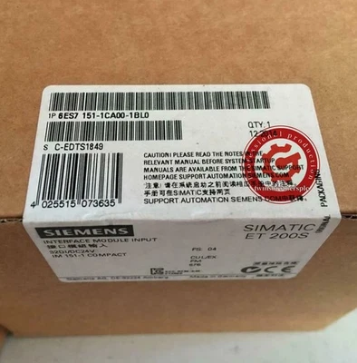 Siemens 6ES7 151-1CA00-1BL0 New One Expedited Shipping 6ES7151-1CA00-1BL0 - Image 1 of 4