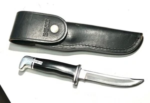 Buck 118 USA Black Personal Fixed Blade Hunting Sheath Knife, 1972-86 125mm - Picture 1 of 2