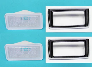 New! 1969 Mustang Marker Light Lamps with Bezels Front Side Pair both left right - Picture 1 of 9