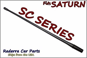 FITS: 1991-2002 Saturn SC Series - 13" SHORT Custom Flexible Rubber Antenna Mast - Picture 1 of 2