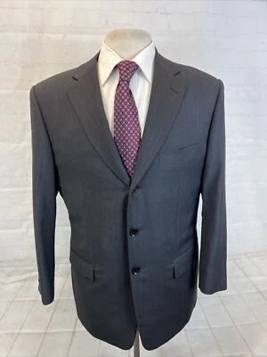 Pal Zileri Men's Dark Gray Black Striped Wool Suit 40R 31X26 $2,895 - Image 1 of 4