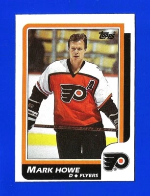 1986-87 Topps HOCKEY #123 MARK HOWE NRMINT+ HOF PHILADELPHIA FLYERS (SB1) - Image 1 of 2