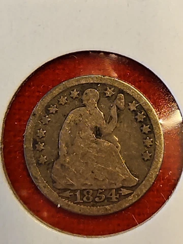 1854 seated liberty half dime arrows Cover