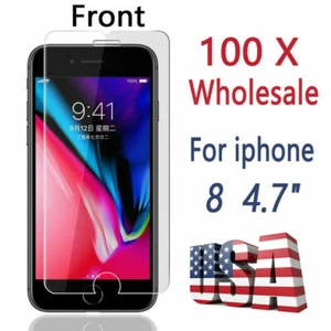 100 x Tempered Glass For Apple iPhone 6S/7/8 Plus X XS XR 11 12 13 14 15 Pro Max - Picture 1 of 13