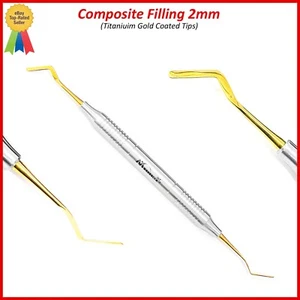 Dental Plastic Composite Filling 2mm Gold Titanium Coated Instrument - Picture 1 of 1