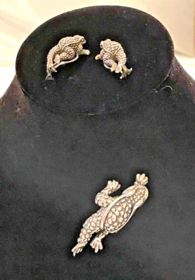 Barry Kieselstein Cord " Herman theToad" Pin & Earrings - NOT BKC STUDIO!!!! - Image 1 of 4