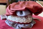 Vintage Doll Bonnet for Antique Bisque or Early Doll, See Ruler