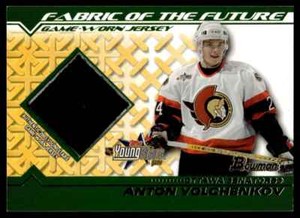 2002-03 Bowman YoungStars Fabric of the Future - Game-Worn Jersey Anton