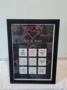 FM Frozen Heart 1986 FRAMED ADVERT MUSIC POSTER A4 8X12" - Picture 1 of 2