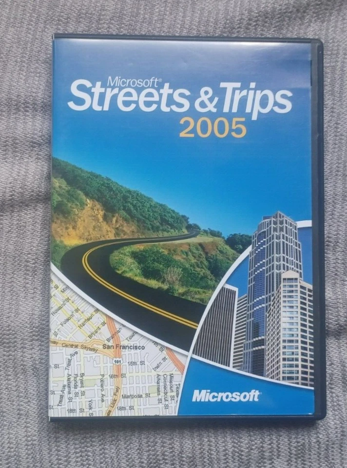 MICROSOFT Streets & Trips 2005 CD-ROM Customizable Maps For Travel MS PC - Image 1 of 1