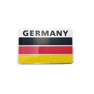 Chrome Auto Accessories Decal Sticker Germany DE Flag Logo Emblem Badge Decorate - Picture 1 of 5