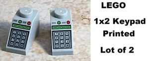 LEGO Keypad 10 Key Calculator Register Push Button Phone Retro 1x2 Printed - Picture 1 of 1