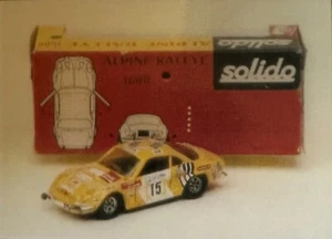 Solido (Frankreich) - Alpine Rallye 1600 Aufkleber - Bild 1 von 1