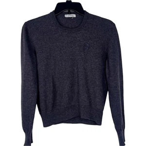 Sz L Versace Collection Boy’s 100% Lana Wool Gray Crewneck Sweater - Picture 1 of 11
