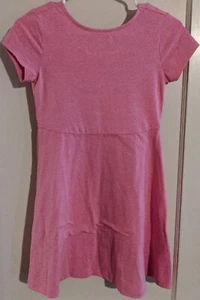 Vestido patinador rosa "estilo simple" para niñas en talla grande (14) - Imagen 1 de 5