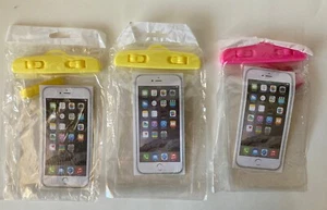 Waterproof Phone Holder BAG LANYARD for iPhone Smart phone Lot Of 3 New - Picture 1 of 5