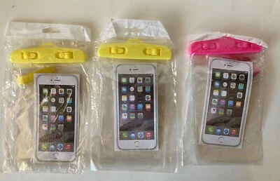 Waterproof Phone Holder BAG LANYARD for iPhone Smart phone Lot Of 3 New - Image 1 of 4