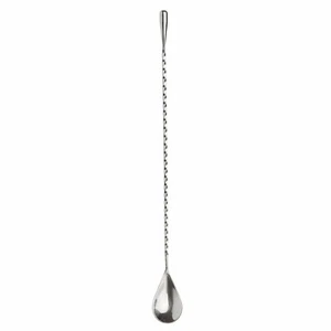 Cuchara mezcladora de cócteles de acero inoxidable retorcida HIC 12" - bebidas mixtas de barman - Imagen 1 de 6