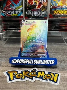 Alcremie Vmax 073/072 Shining Fates - NM Full Art Rainbow Rare Pokemon Card - Picture 1 of 2