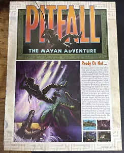 Pitfall The Mayan Adventure Nintendo Activision Magazine 1994 Full Page Print Ad - Picture 1 of 1
