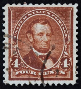 U.S. Used Stamp Scott #280b 4c Lincoln. Face-Free CDS Duplex Cancel. Choice! - Picture 1 of 2