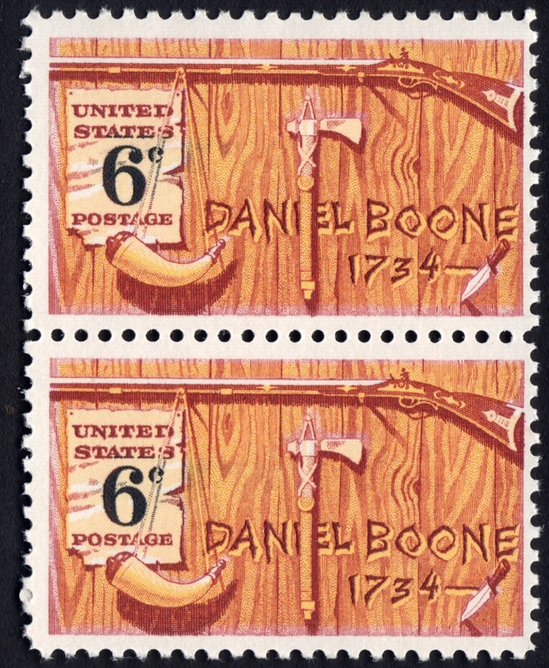 Scott #1357 Daniel Boone Pair of Stamps - MNH - Image 1 of 1