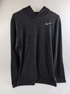 Nike DriFit Lightweight Pullover Hooded Sweatshirt Smoke Gray Men's Medium - Picture 1 of 5