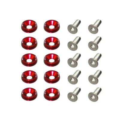 6mm Fender Bumper Plastics Fairings Washers Bolts For Go Kart ATV Quad Pit Bike - image 1 of 4