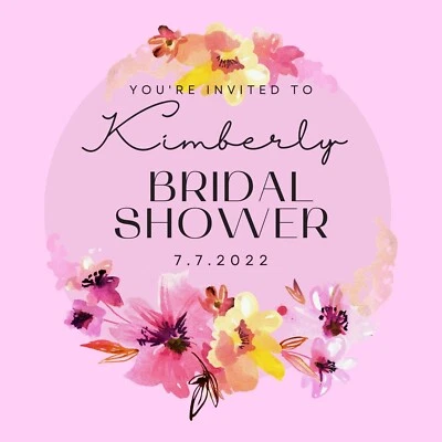 Customizable Bridal Wedding Shower Invitation Card Template #2 DIGITAL DOWNLOAD - Image 1 of 4