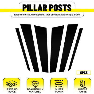 6 Pcs/Set For Mercedes Benz ML350/ML500/ML550 W164 06-11 Window Pillar Post Trim - Image 1 of 4