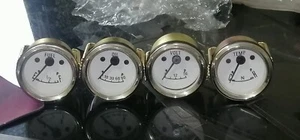 Smiths Replica Electrical Gauge Kit chrome bezel 52mm Temp Oil Fuel Volt WC - Bild 1 von 5