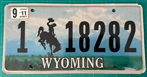 WYOMING US Car Licence Plate 1 18282 Cowboy America - Foto 1 di 2