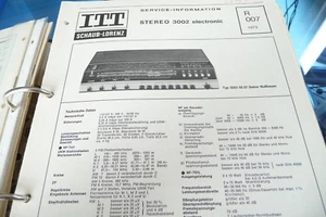 Service Manual for Itt / Schaub-Lorenz Stereo 3002, Original - Bild 1 von 1