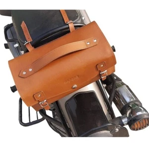 Motorcycle Tan Bike Tool Bag, Leather Side Bike Bag,Handcrafted Leather Toolkit - Picture 1 of 8