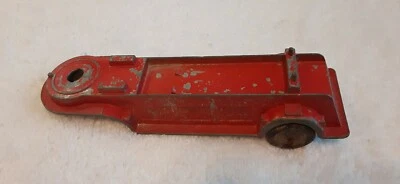 Remolque de camión de bomberos Tootsietoy Chicago vintage solo rojo (falta escalera) #24 Foto 1 de 2