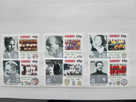 Alderney 2014 Souvenir series Cinderella Great football coaches football ** Cover