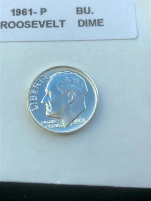 1961-P Silver Roosevelt Dime Gem Bu. "Free Shipping" - Image 1 of 2