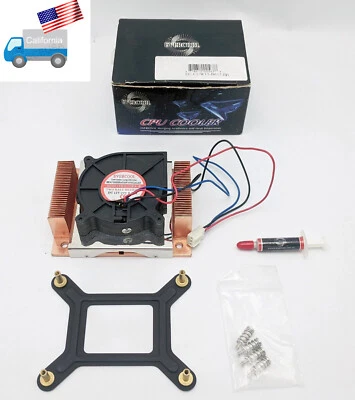 Evercool 1U/2U Server Low Profile Intel Socket 478/N 3-pin CPU Blower Cooler - Image 1 of 4