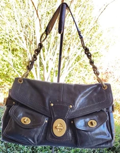 Coach Medium 11128 Vintage 65th Anniversary Legacy Leigh Black Leather Bag - Bild 1 von 22