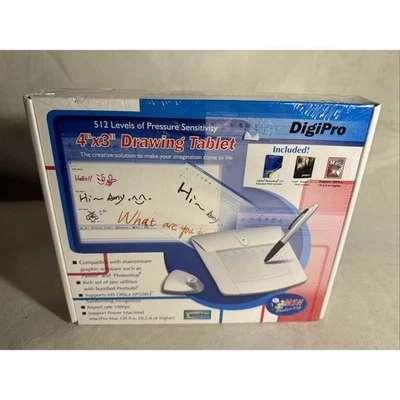 DigiPro Drawing Tablet 4" x 3" Handwriting Model WP4030 Pen Brand New Sealed - Image 1 of 2