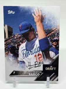 Carta autografata firmata Hunter Barco Florida Gators Pittsburgh Pirates - Foto 1 di 3