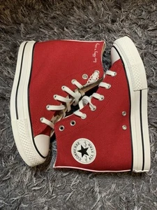 Converse Chuck Taylor All Star Wedge Womens Size 8.5 Platform Shoes Red A12569C - Picture 1 of 9