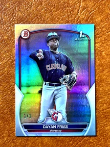 Dayan Frias 2023 Bowman Prospects 1st Platinum Foil Holo #BP-26 RC Guardians - Picture 1 of 2
