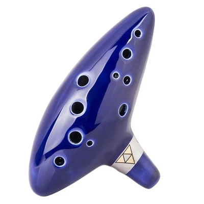 TOTMC Legend of Zelda Ocarina of Time Triforce Link 12 Hole Alto C Mediant To... - Image 1 of 4