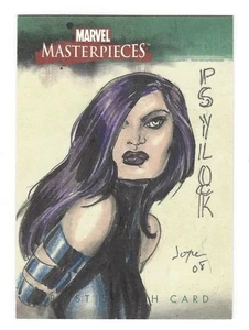 2008 Marvel Masterpieces Series 3 Sketch PSYLOCKE by Joyce Chin 1/1 - Picture 1 of 3