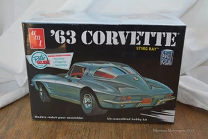 AMT '63 Corvette Sting Ray Maßstab 1:25 Modell versiegelt AMT 861/12 - Bild 1 von 8